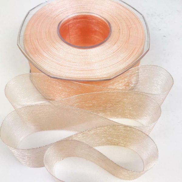 NASTRO ORGANZA 40MM 50MT H.Q. SALMONE CHIARO NASTRO ORGANZA 40MM 50MT H.Q. SALMONE CHIARO