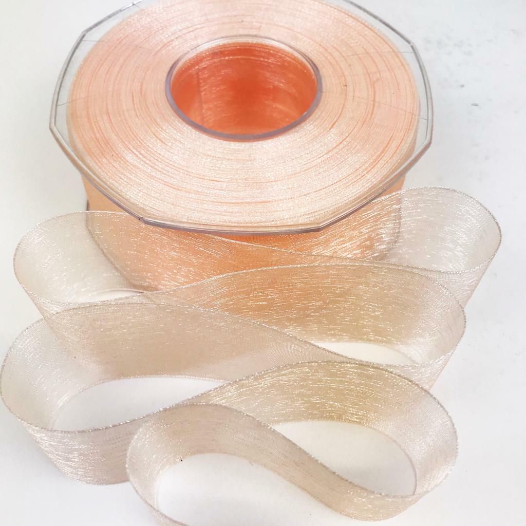 NASTRO ORGANZA 40MM 50MT H.Q. SALMONE CHIARO NASTRO ORGANZA 40MM 50MT H.Q. SALMONE CHIARO