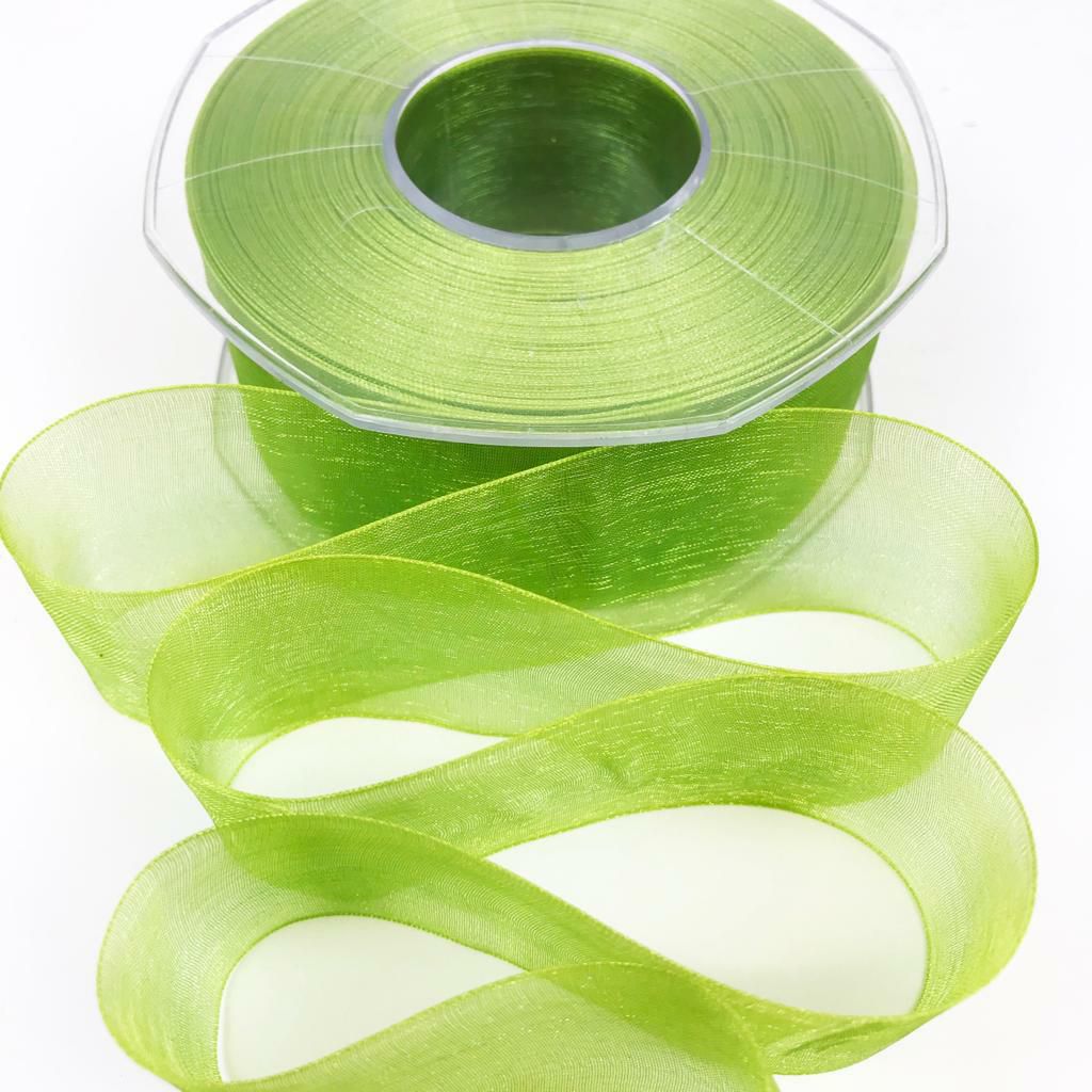 NASTRO ORGANZA 40MM 50MT H.Q. VERDE PISTACCHIO