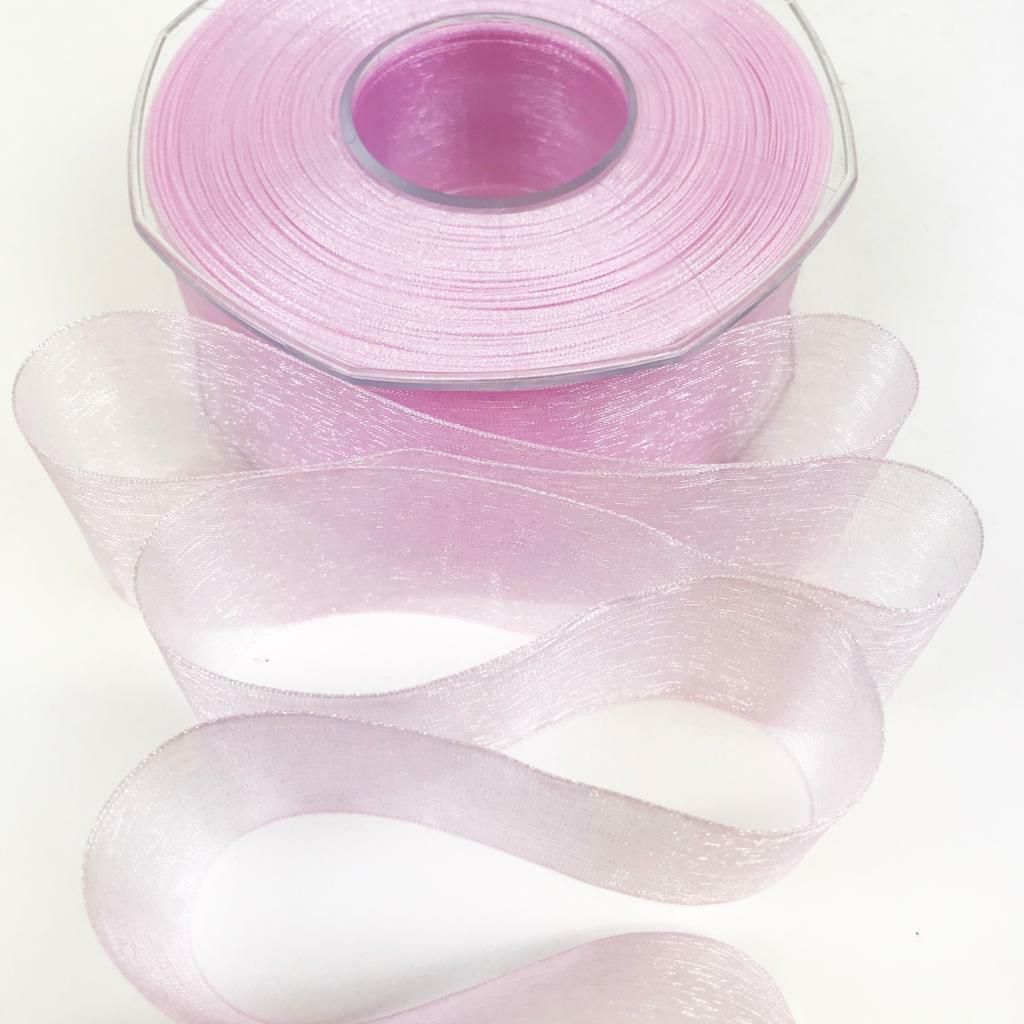 NASTRO ORGANZA 40MM 50MT H.Q. ROSA BABY