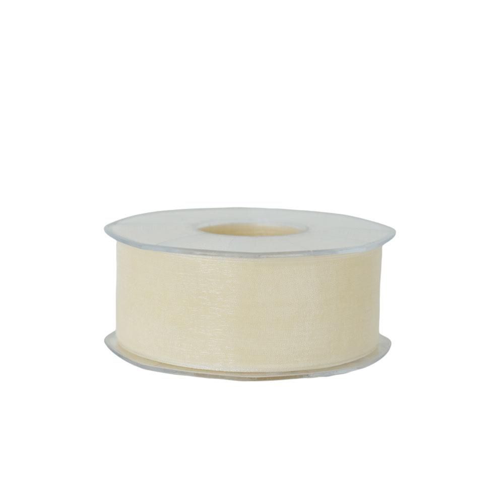 NASTRO ORGANZA 40MM 50MT H.Q. AVORIO NASTRO ORGANZA 40MM 50MT H.Q. AVORIO
