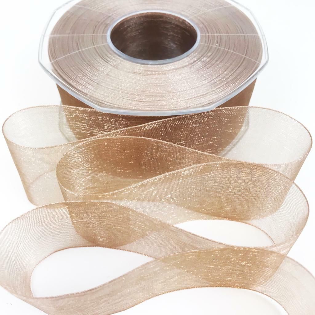 NASTRO ORGANZA 40MM 50MT H.Q. CANNELLA