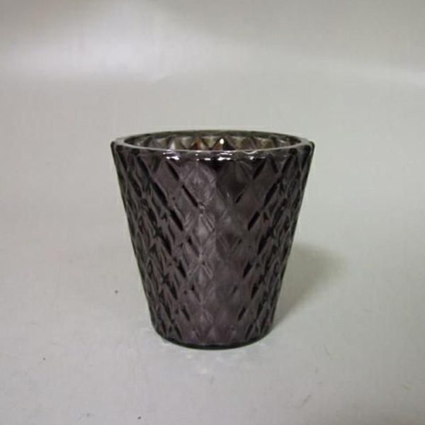 BICCHIERE VETRO H10 D9,5 NERO/ARGENTO BICCHIERE VETRO H10 D9,5 NERO/ARGENTO