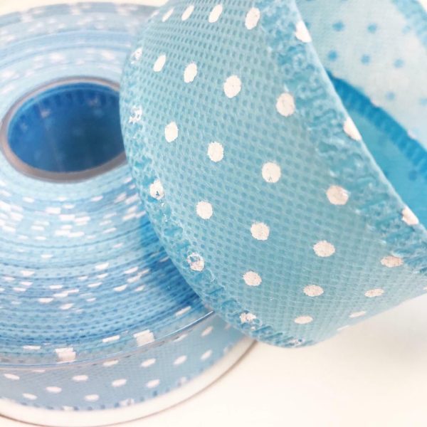NASTRO POIS 40MM 20MT CELESTE