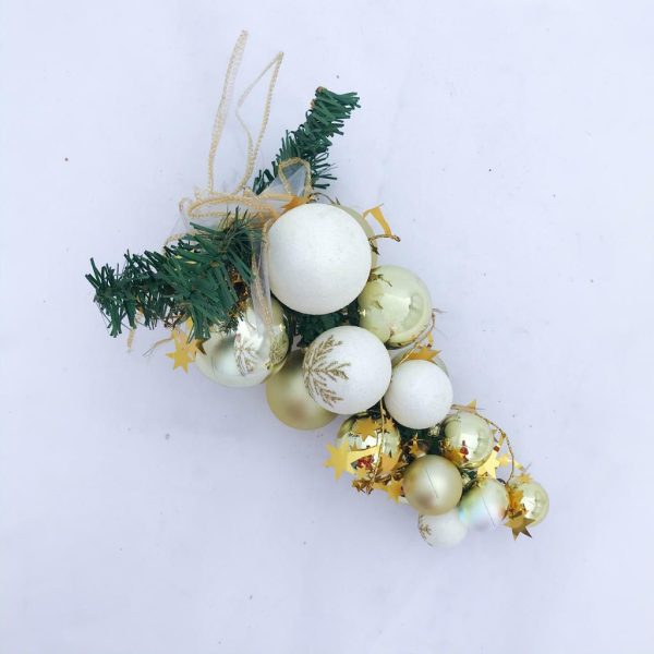 UVA SFERE MED. D/APP.-COSE&COSE CREMA/ORO M.