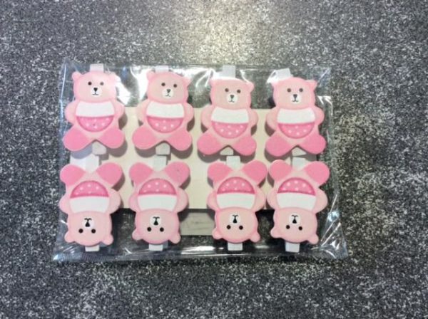 SET 8 MOLLETTINE ORSETTO ROSA