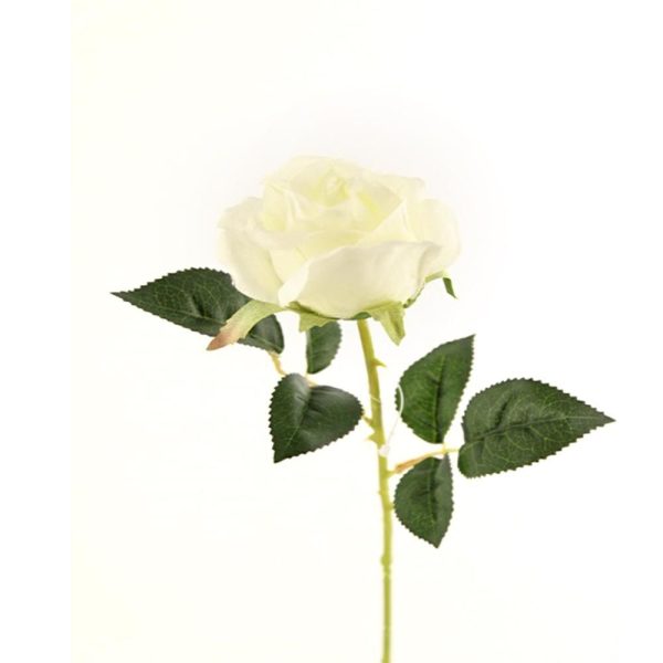 ROSA BOCCIOLO RAMO CM.67 CREMA ROSA BOCCIOLO RAMO CM.67 CREMA