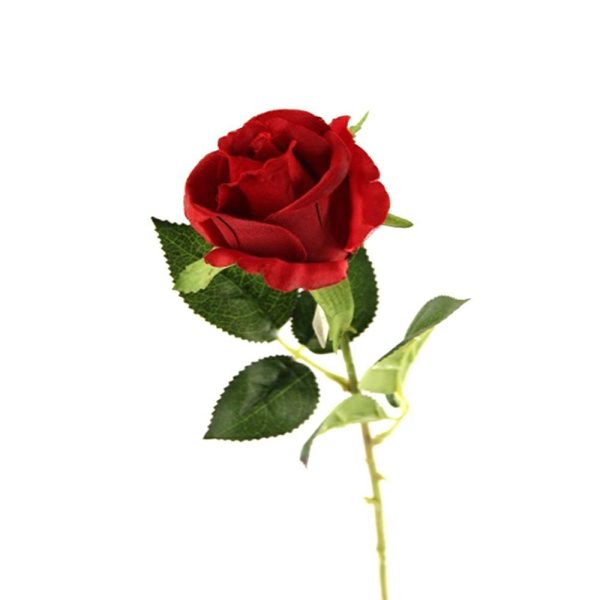 ROSA BOCCIOLO RAMO CM.67 ROSSO ROSA BOCCIOLO RAMO CM.67 ROSSO