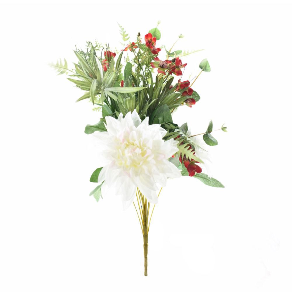 DALIA BOUQUET FRONTALE CM.60 BIANCO DALIA BOUQUET FRONTALE CM.60 BIANCO