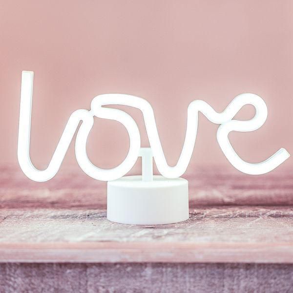 LAMPADA NEON -LOVE- 5 LED BATTERIA