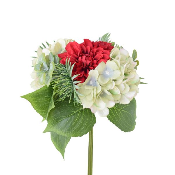 ZINNIA/HYDRANGEA BOUQUET CM.36 ROSSO ZINNIA/HYDRANGEA BOUQUET CM.36 ROSSO