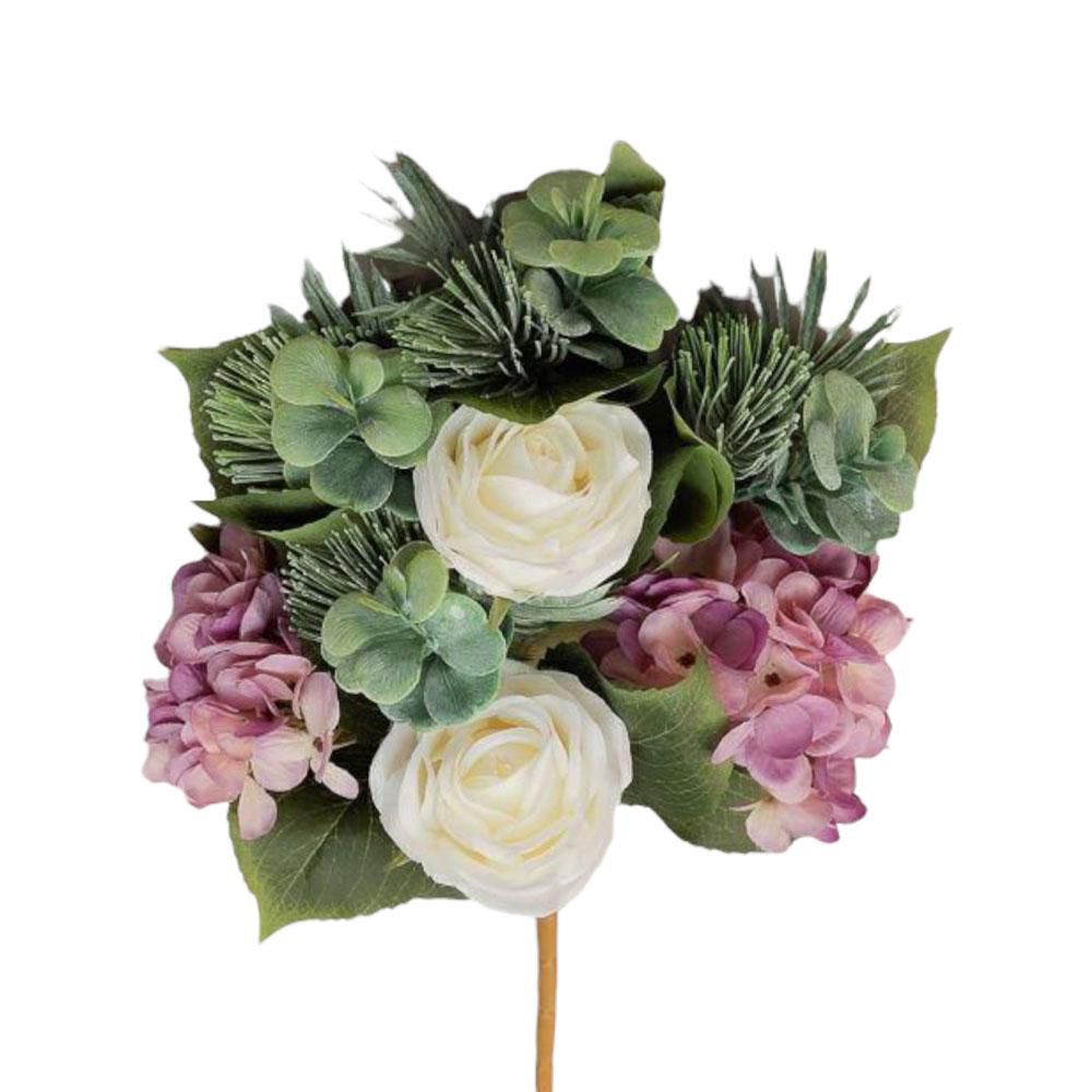 ROSE/HYDRANGEA BOUQUET FRONTALE CM.52 CREMA ROSE/HYDRANGEA BOUQUET FRONTALE CM.52 CREMA