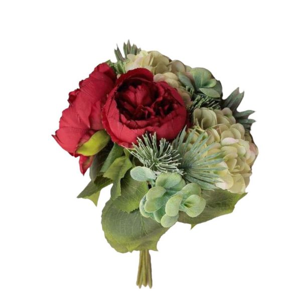 PEONIE/HYDRANGEA BOUQUET CM.36 ROSSO PEONIE/HYDRANGEA BOUQUET CM.36 ROSSO