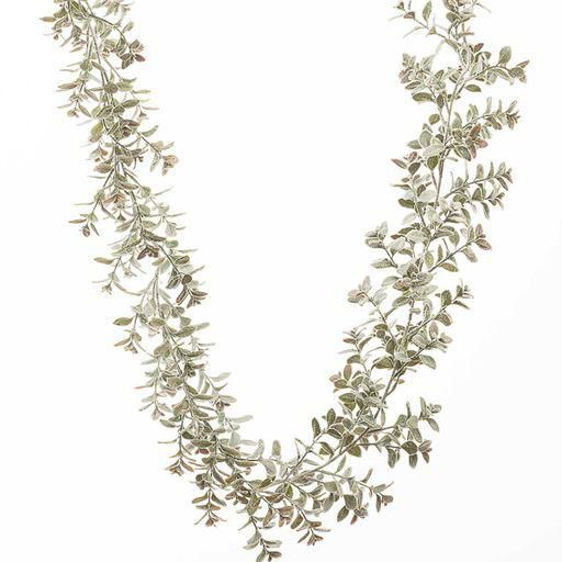 FOGLIE GHIRLANDA CM.183VERDE FLOCCATO FOGLIE GHIRLANDA CM.183VERDE FLOCCATO