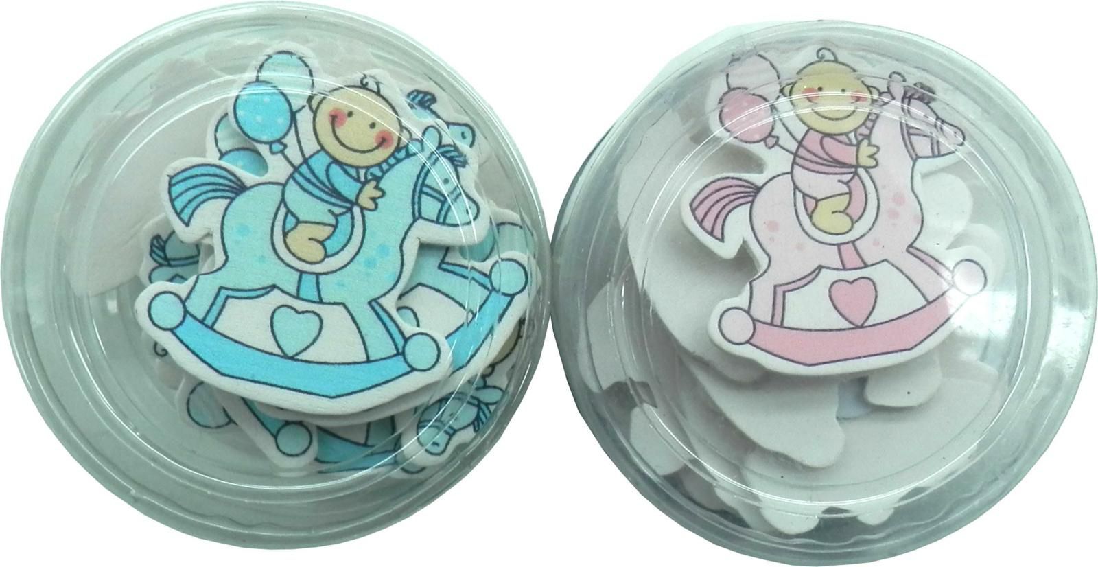 SET 12 STICKERS-CAVALLUCCIO-NASCITA