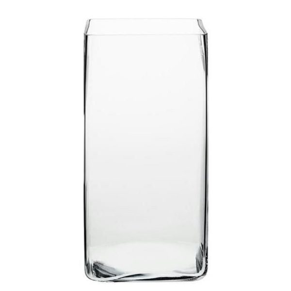VASO VETRO QUADRATO 10X10 H.40 MILANO VASO VETRO QUADRATO 10X10 H.40 MILANO