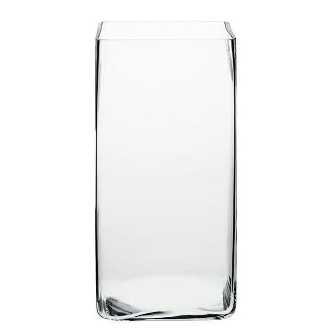 VASO VETRO QUADRATO 10X10 H.40 MILANO VASO VETRO QUADRATO 10X10 H.40 MILANO