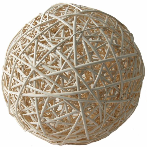 SFERA VIMINI INTRECCIATA D.25 CM BIANCO SFERA VIMINI INTRECCIATA D.25 CM BIANCO