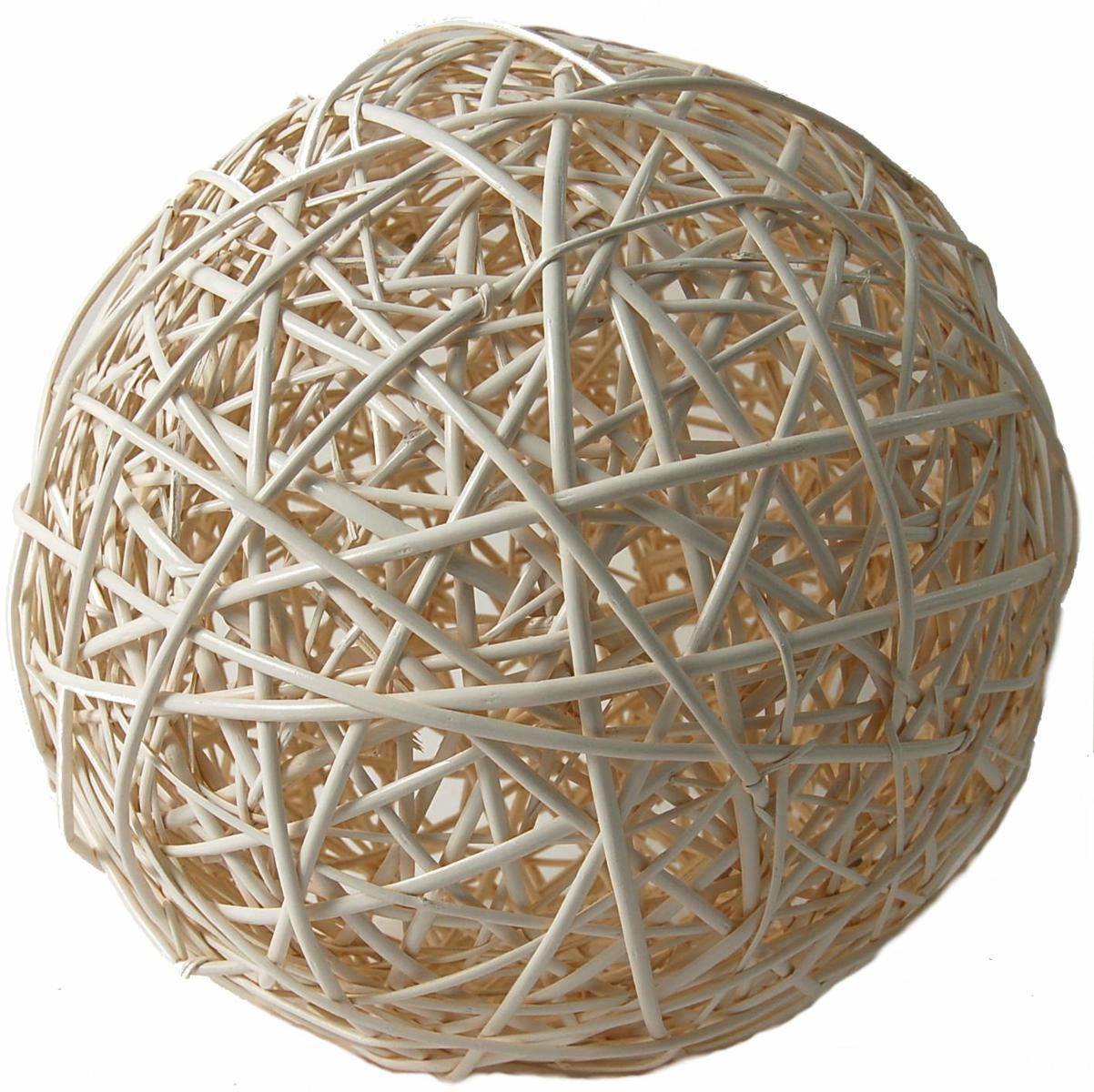 SFERA VIMINI INTRECCIATA D.25 CM BIANCO SFERA VIMINI INTRECCIATA D.25 CM BIANCO