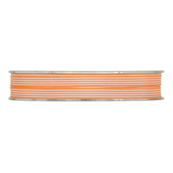 NASTRO MISTO COTONE 7MM25MT -RAYURE- ARANCIO
