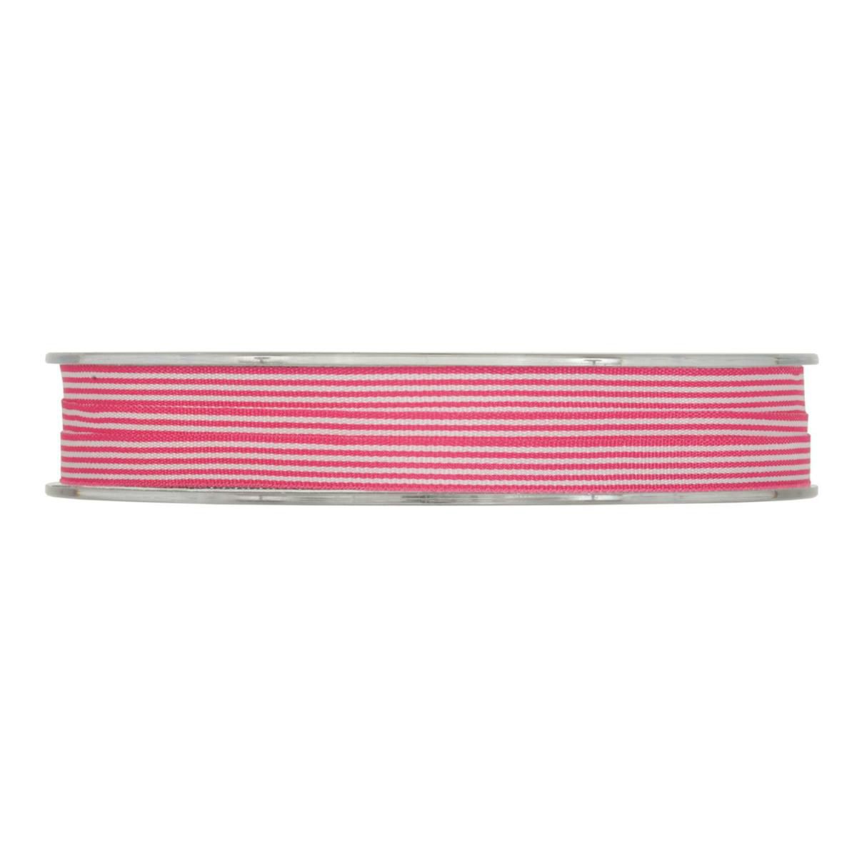 NASTRO MISTO COTONE 7MM25MT -RAYURE- FUXIA NASTRO MISTO COTONE 7MM25MT -RAYURE- FUXIA