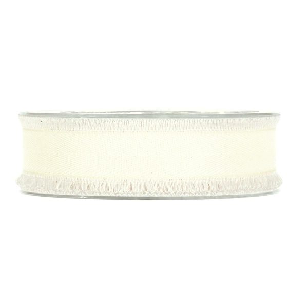 NASTRO COTONE “FRANGE” 25MM 15MT BIANCO