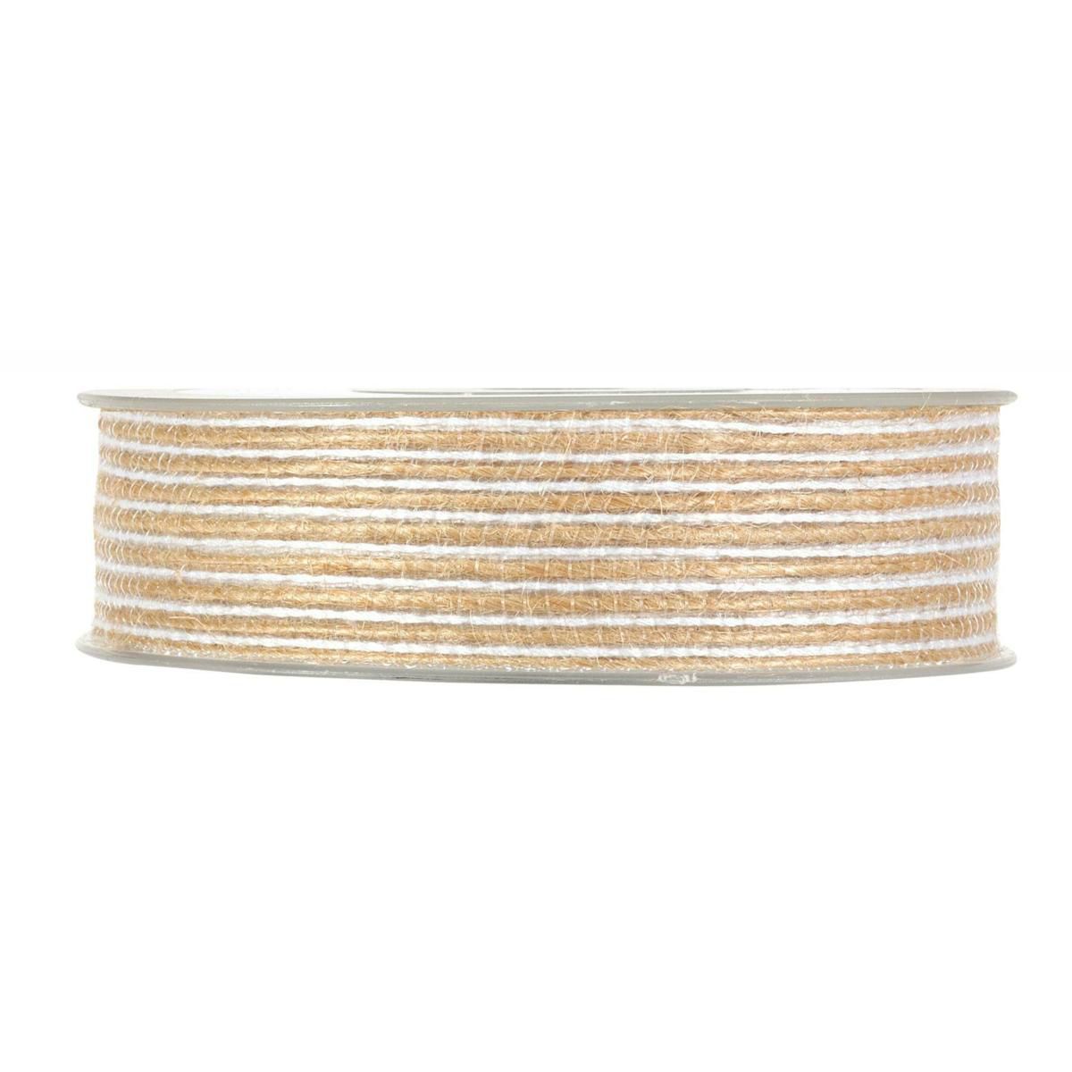 NASTRO JUTA “RIGHE” 25MM 12MT NATURALE/BIANCO NASTRO JUTA “RIGHE” 25MM 12MT NATURALE/BIANCO