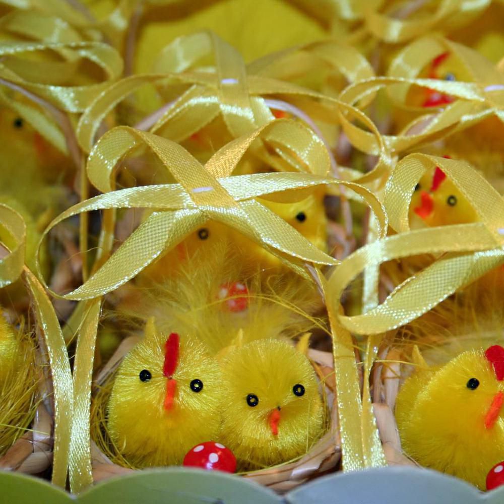 SET 12 PULCINI C/CESTINO ME SET 12 PULCINI C/CESTINO ME