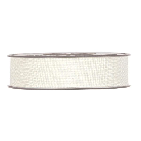 NASTRO CANVAS 25MM 20MT-JOHNNY- AVORIO