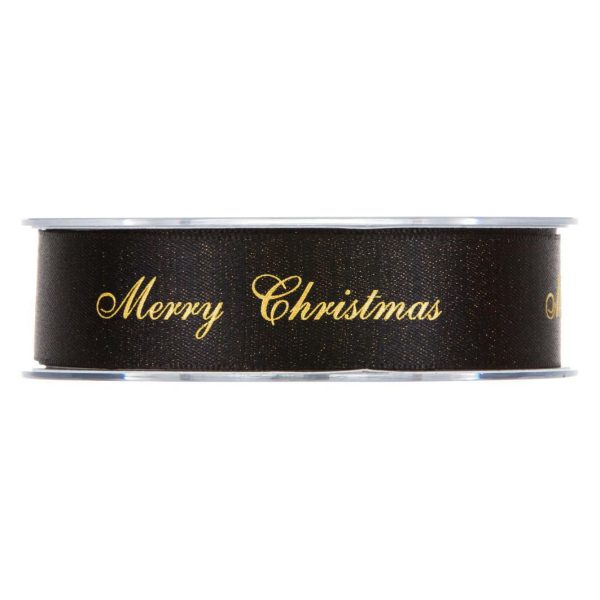 NASTRO 25MM 25MT -AUGURI- NERO/ORO