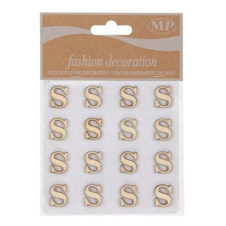 SET 16 LETTERE LEGNO 10X10 CM STICKERS NATURALE SET 16 LETTERE LEGNO 10X10 CM STICKERS NATURALE