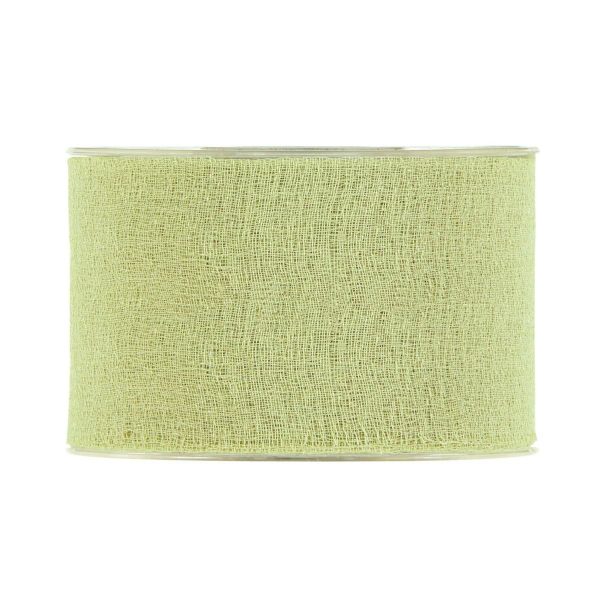 NASTRO GARZA DI COTONE 63MM 25MT -DELICATE- VERDE NASTRO GARZA DI COTONE 63MM 25MT -DELICATE- VERDE