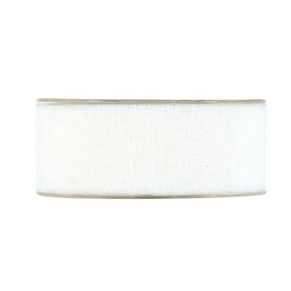 NASTRO GARZA DI COTONE 40MM 25MT -DELICATE- BIANCO NASTRO GARZA DI COTONE 40MM 25MT -DELICATE- BIANCO