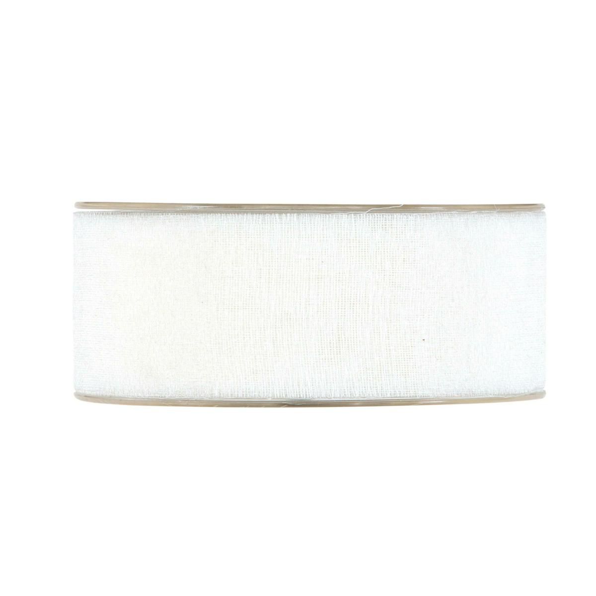 NASTRO GARZA DI COTONE 40MM 25MT -DELICATE- BIANCO NASTRO GARZA DI COTONE 40MM 25MT -DELICATE- BIANCO