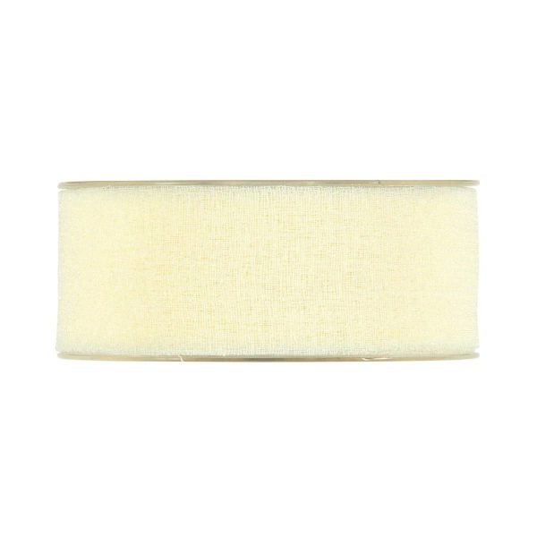 NASTRO GARZA DI COTONE 40MM 25MT -DELICATE- AVORIO NASTRO GARZA DI COTONE 40MM 25MT -DELICATE- AVORIO