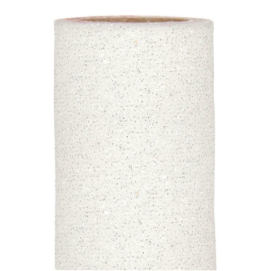 BOBINA -GLITTERING- CM 70X5 MT CREMA/ARGENTO