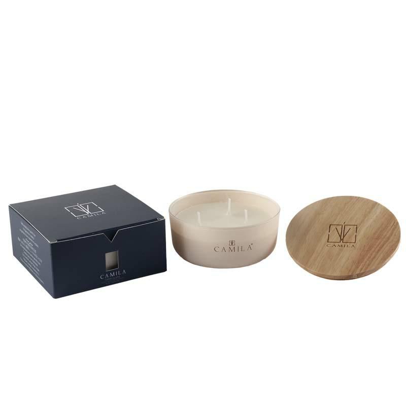 CANDELA PROFUMATA D.11 H.4,5 CM GR.170 -UVA E VINO- PANNA