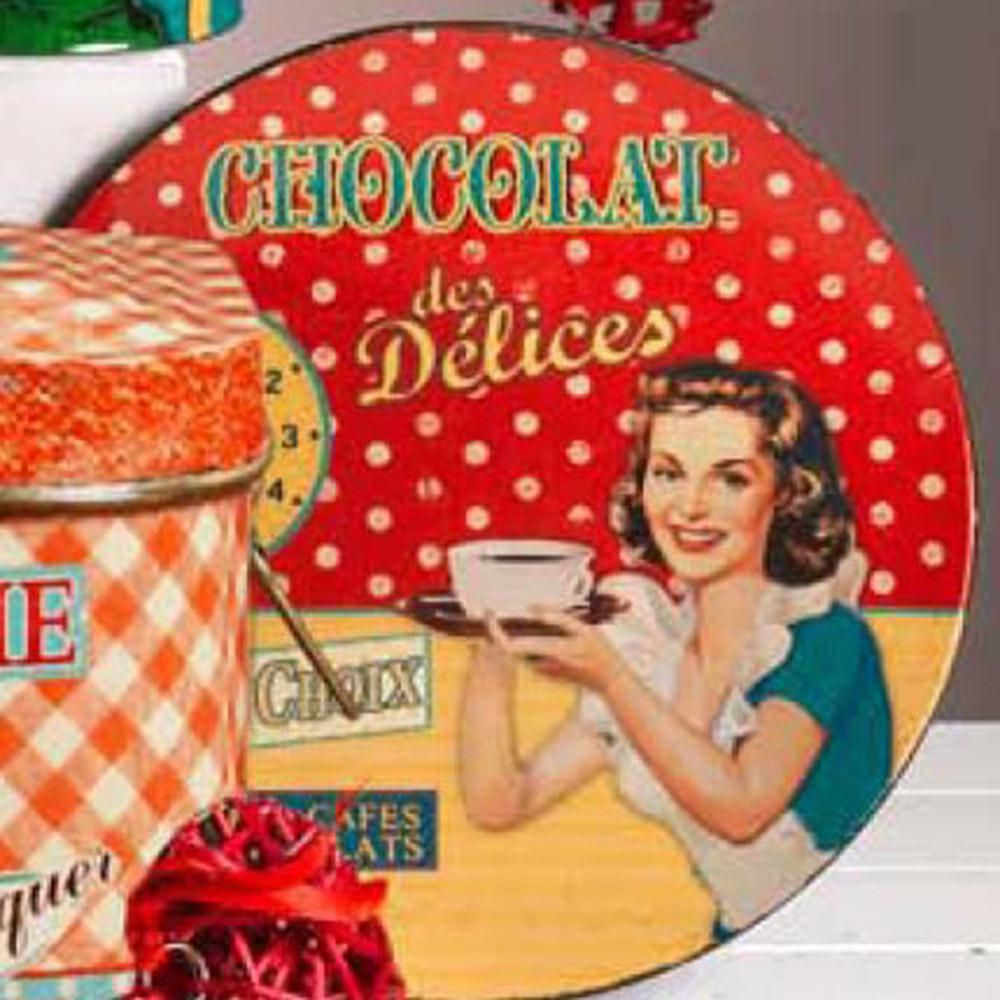 SET 6 PIATTI TONDO POLY-VINTAGE- D.33 MIX