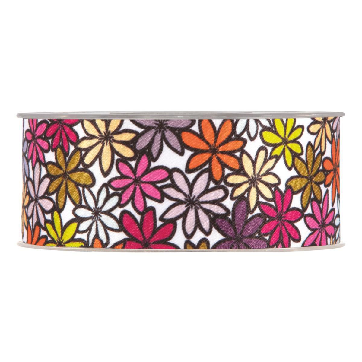 NASTRO 40MM 15MT -LES FLEURS- MULTICOLOR