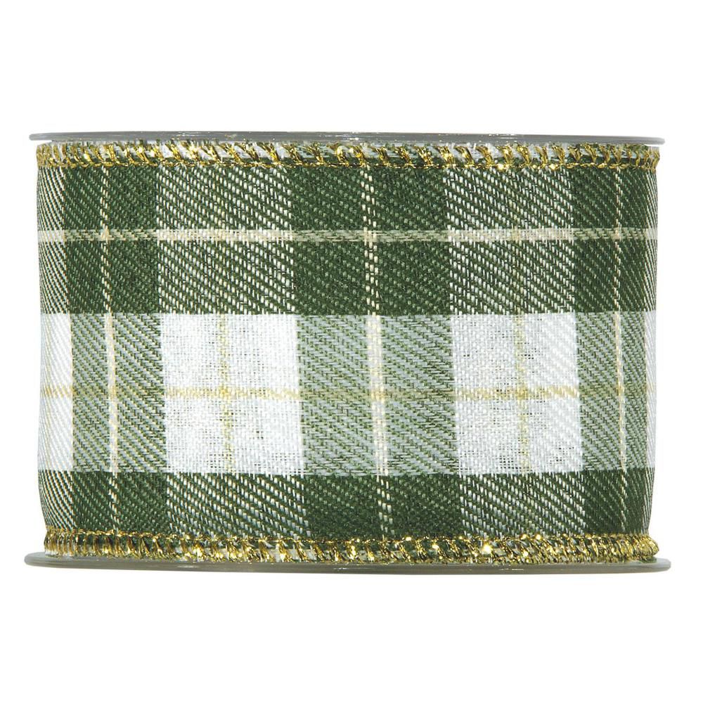 NASTRO TARTAN 63MM 10MTBIANCO/VERDE NASTRO TARTAN 63MM 10MTBIANCO/VERDE