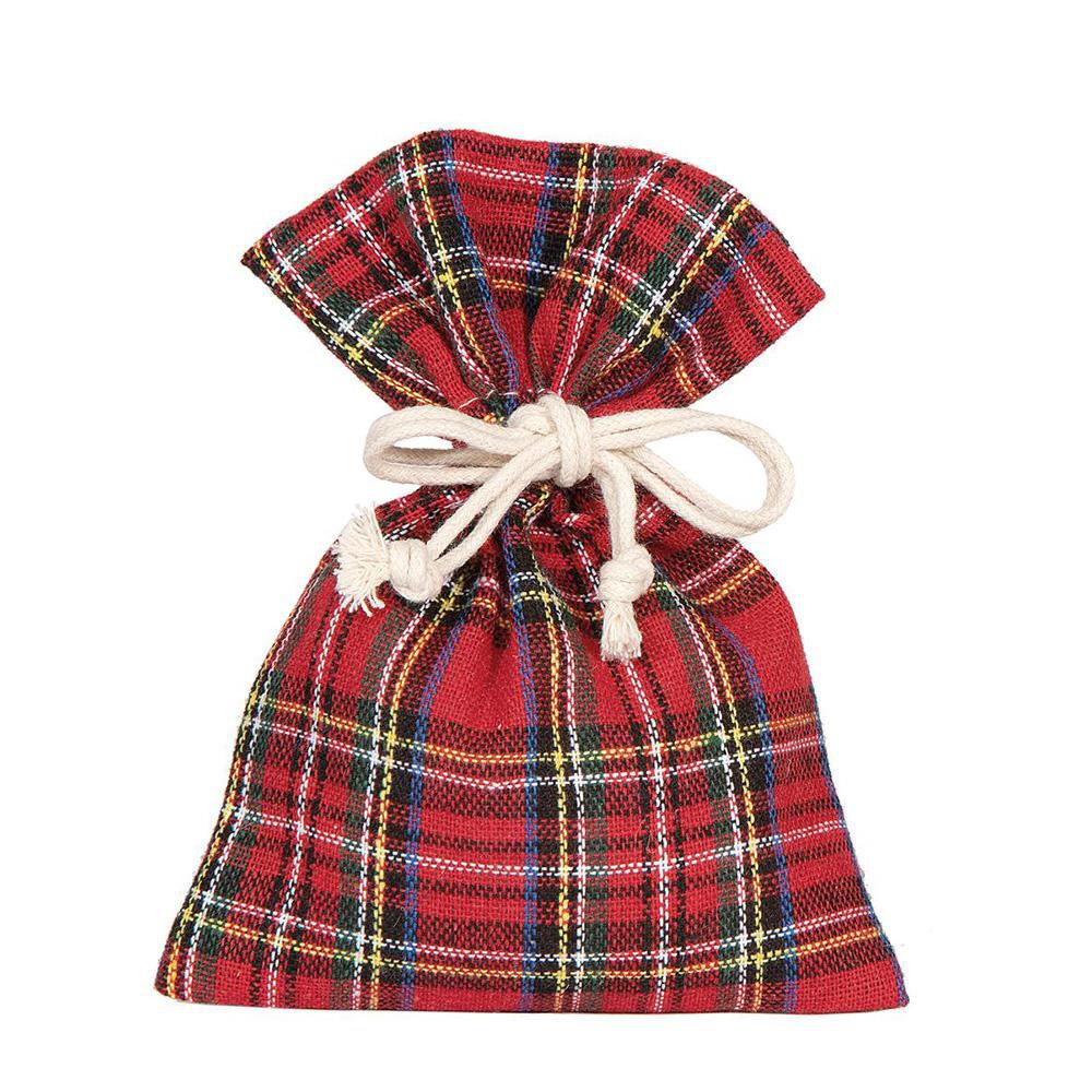 SACCHETTO TARTAN PZ.10 13X18 CM ROSSO/VERDE/BLU/GIALLO SACCHETTO TARTAN PZ.10 13X18 CM ROSSO/VERDE/BLU/GIALLO