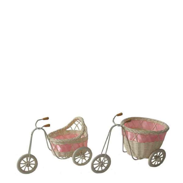 TRICICLO C/CESTO D11 H11 ASS.ROSA/AZZURRO