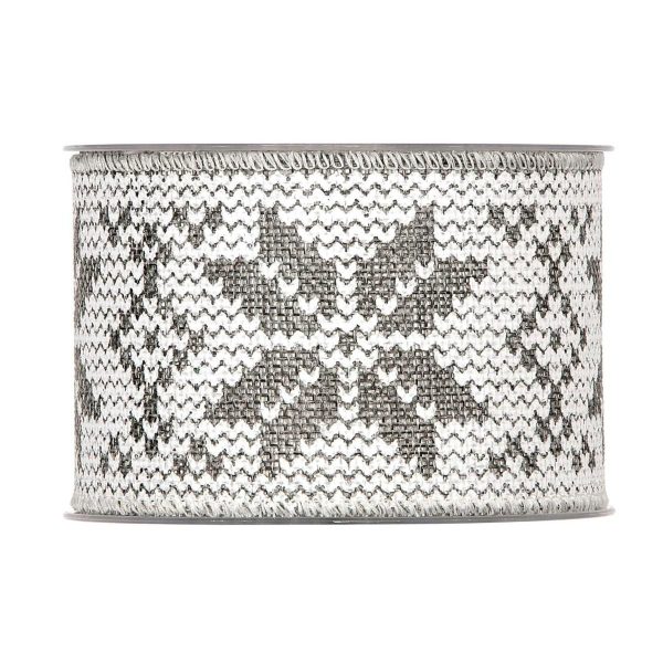 NASTRO -SILVER- 63MM 10MT BIANCO/ARGENTO