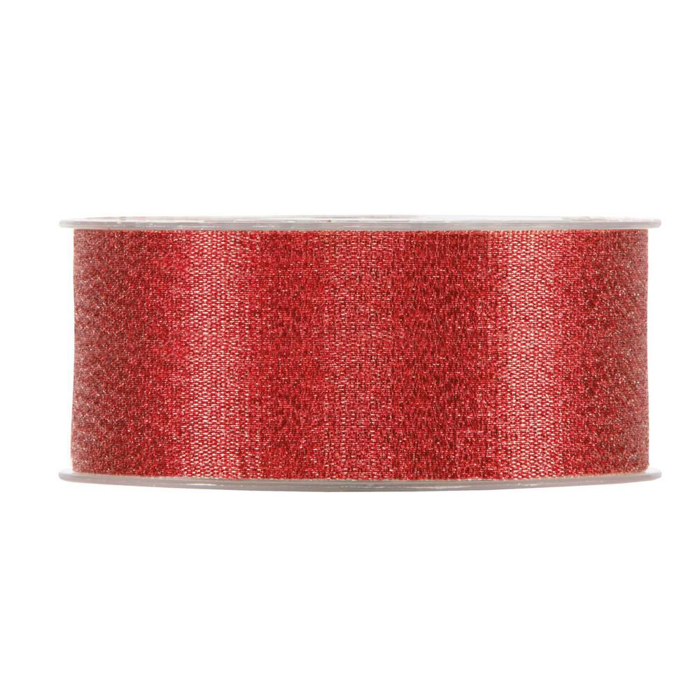 NASTRO LUREX 40MM 30MT ROSSO/ORO