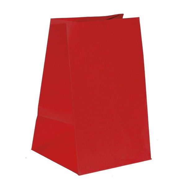 SACCHETTI CARTA 22X24 CM H.38 CM CONF.PZ.10 ROSSO SACCHETTI CARTA 22X24 CM H.38 CM CONF.PZ.10 ROSSO