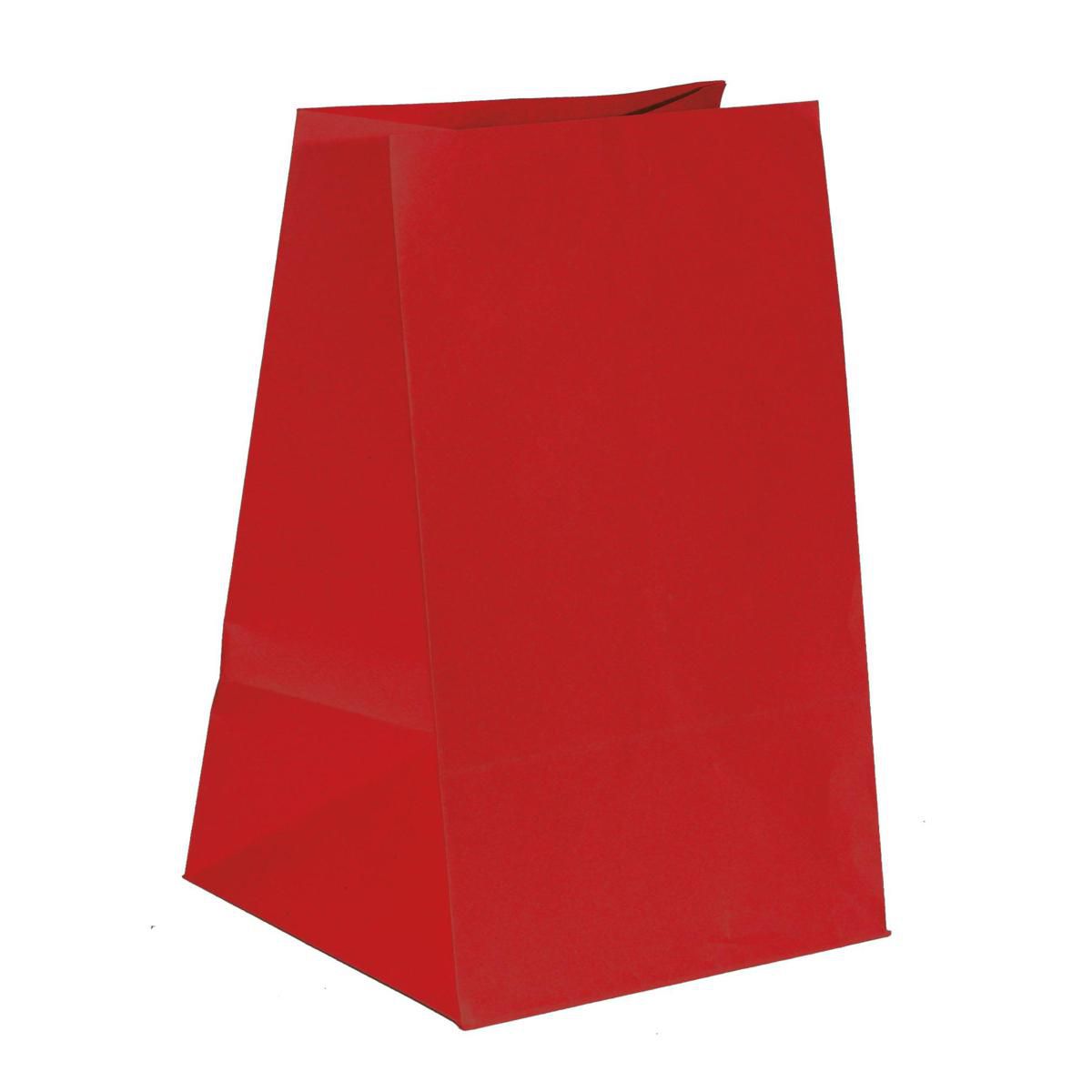 SACCHETTI CARTA 22X24 CM H.38 CM CONF.PZ.10 ROSSO SACCHETTI CARTA 22X24 CM H.38 CM CONF.PZ.10 ROSSO