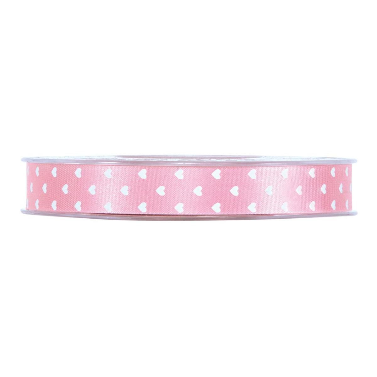 NASTRO RASO 15MM 45MT -CUORI- ROSA/BIANCO NASTRO RASO 15MM 45MT -CUORI- ROSA/BIANCO