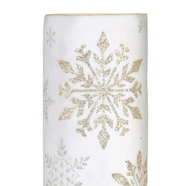 RUNNER VELLUTO -FLAKES-CM 28X2,5 MT BIANCO/ORO RUNNER VELLUTO -FLAKES-CM 28X2,5 MT BIANCO/ORO