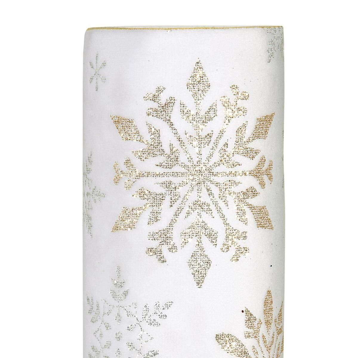 RUNNER VELLUTO -FLAKES-CM 28X2,5 MT BIANCO/ORO RUNNER VELLUTO -FLAKES-CM 28X2,5 MT BIANCO/ORO