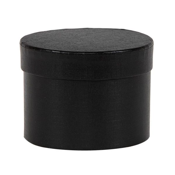 SCATOLA CARTONE TONDA D.9 H.6,5 CM -LITTLE BOX- NERO SCATOLA CARTONE TONDA D.9 H.6,5 CM -LITTLE BOX- NERO